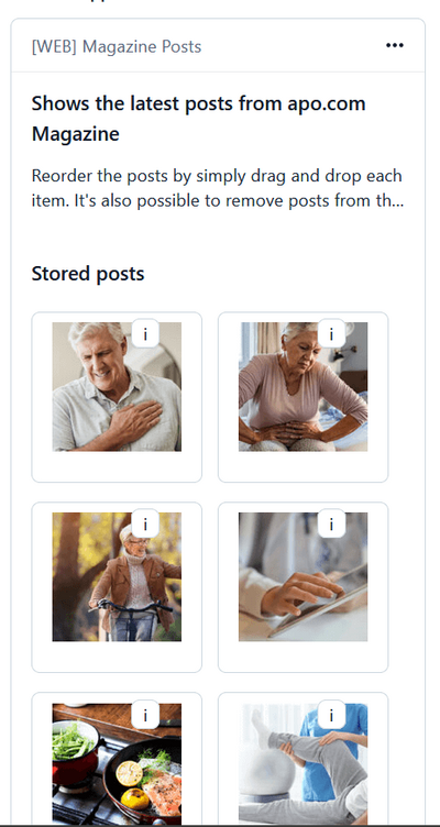 Mobile Ansicht der Magazin-App in Contentful